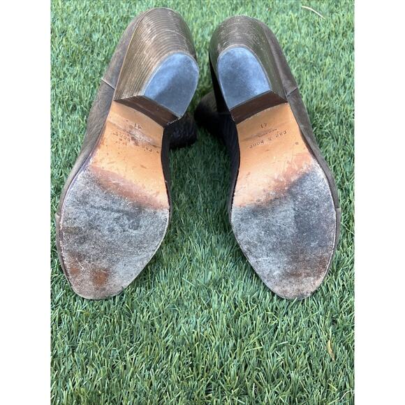 Rag & Bone Newbury Classic Brown Leather Ankle Boots Women's Booties Sz 41 US 11 - Picture 7 of 9